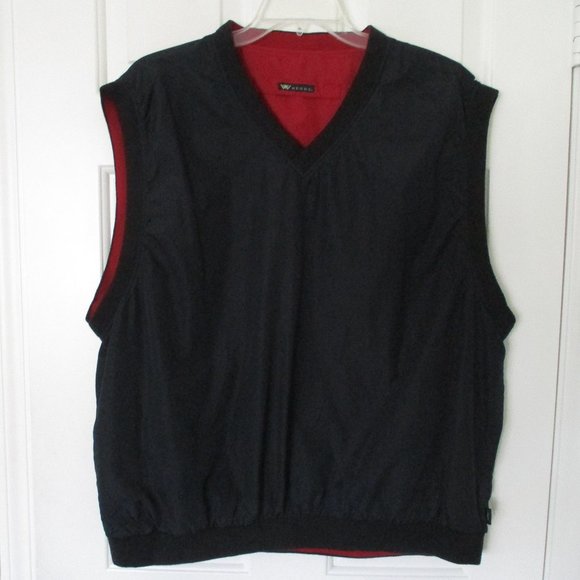 Wedge Mens Sleeveless Black Pullover Golf Wind Vest - Size XXL - Picture 1 of 2